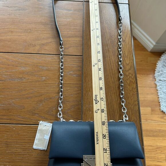 Michael Kors Navy Crossbody/Shoulder Bag with Silver/Metal. New with tags. - Picture 8 of 9